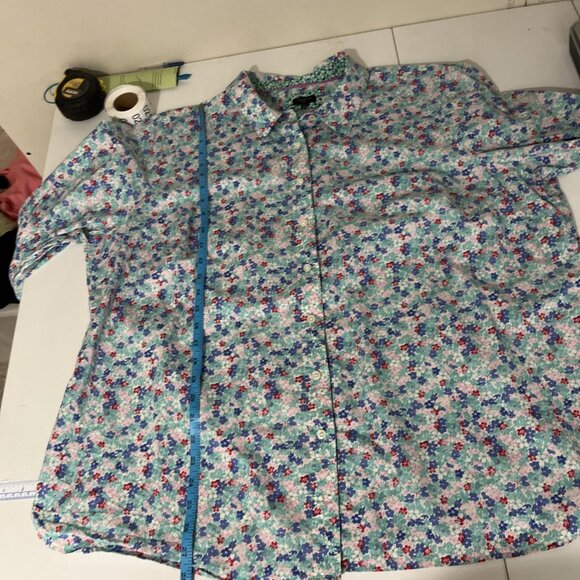 Talbots Cotton Floral Top Womens Size 3X - Picture 9 of 10